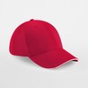 Cap - mod. B20:Classic Red, 100% cotton, White, One Size